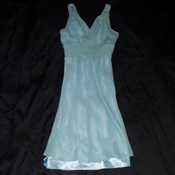 Express Dresses & Skirts - Express Seafoam Chiffon Tieback Dress Size 2
